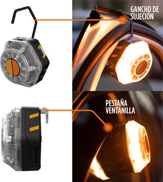KSIX Luz de Emergencia V16 para Coche y Moto Homol