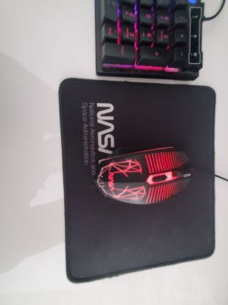 Kit Gaming Teclado alfombrilla y Ratón de la nasa