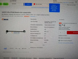 Bieleta de suspensión VAICO V24-0748