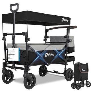 Sekey Carro Plegable Infantil con Techo para 2 Niñ