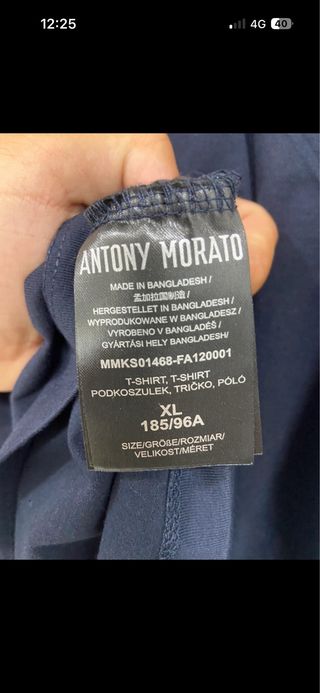 Camiseta Antony Morato Azul Logo M