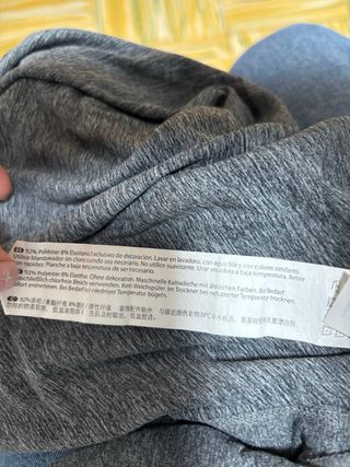 Camiseta deportiva mujer gris talla S/XS