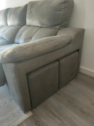 Sofá grande extensible con almacenaje