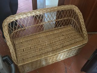 Juguetero vintage mimbre