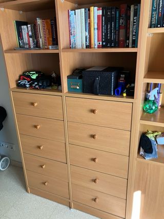 Estantería modular con cajonera