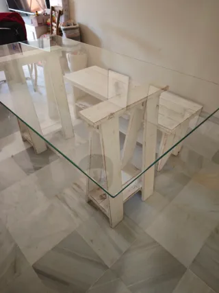URGE VENTA. Mesa de cristal Banak Importa