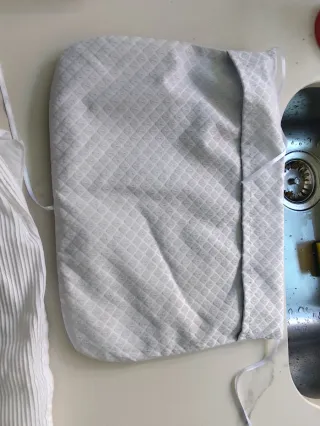 Conjunto saco capazo bebé blanco