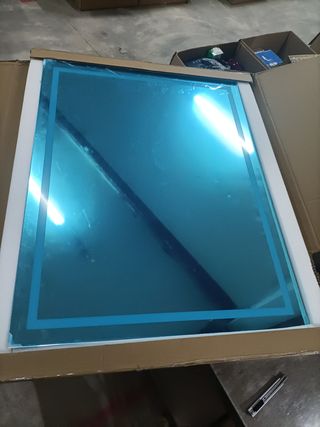 Specchio da bagno Oraymin con illuminazione LED regolabile e antiappannamento