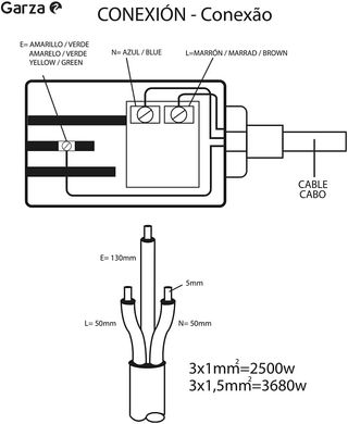 Garza - Base Múltiple con interruptor sin cable, 6
