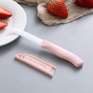 LQI Set di 3 coltelli da cucina, coltello in ceramica, pelapatate, set di coltelli da cucina, lama da 80 mm per cucinare verdure, frutta e pane LPNWE349386324 - DER/103