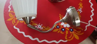 Applique da parete Ikea argento e bianco