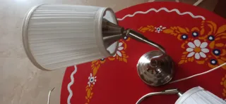 Applique da parete Ikea argento e bianco