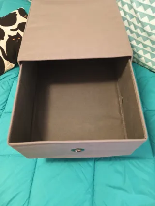 Minicomoda Ikea 2 cassetti in tessuto grigio