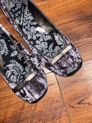 Bailarinas Pepe Jeans London Terciopelo Talla 41