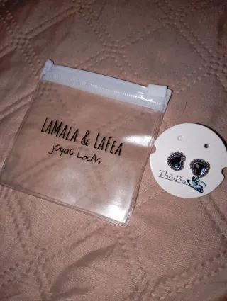 ( NUEVO ) Pendientes Corazón Swarovski Azul