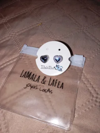 ( NUEVO ) Pendientes Corazón Swarovski Azul