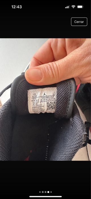 Zapatillas Jordan Niños Talla 36