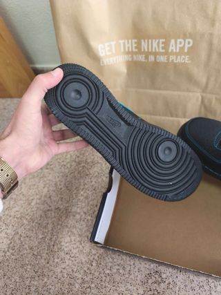 Nike Air Force 1 Talla 44 Negro/Turquesa