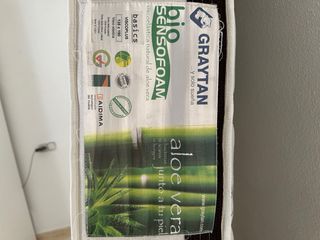 Colchón viscoelástico Aloe Vera 2 caras 135x190