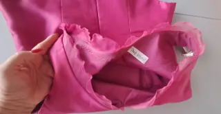 Top fiesta rosa con adorno pelo/cinturón