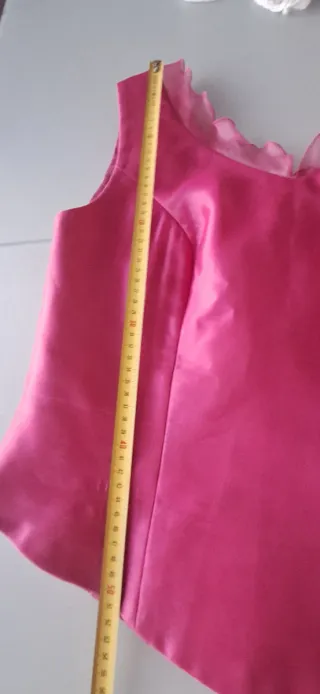 Top fiesta rosa con adorno pelo/cinturón