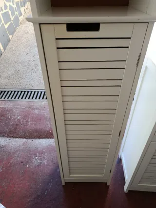 Conjunto Muebles Baño Madera Blanco