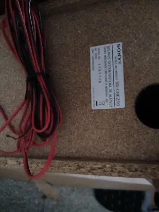 Altavoces Sony Estantería Negros y Marrones