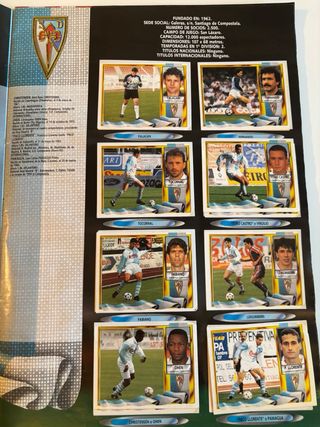 Álbum Cromos Liga Fútbol 95/96