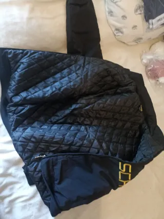 Giacca sportiva Porsche nera e oro