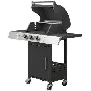 Barbacoa Gas 3 Quemadores 8,1 kW