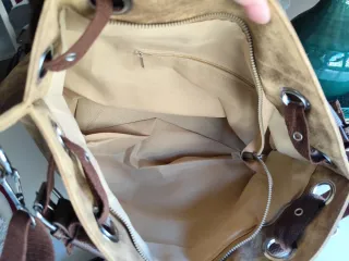 Bolso Tote Mujer Casual Beige/Marrón.