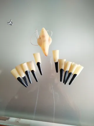 Disfraz Monja Talla Única nariz aguileña y uñas