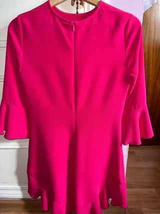Vestido fiesta rosa fucsia prácticamente nuevo