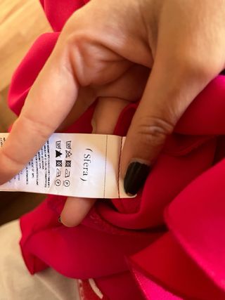 Vestido fiesta rosa fucsia prácticamente nuevo