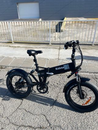 Bicicleta Eléctrica Fat Bike Ridstar Negra