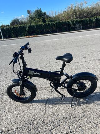 Bicicleta Eléctrica Fat Bike Ridstar Negra