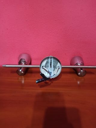 Lámpara de techo doble metal