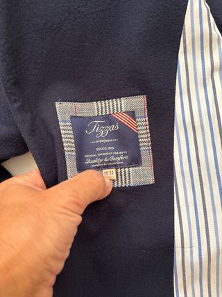 Chaqueta de vestir niño verano azul marino