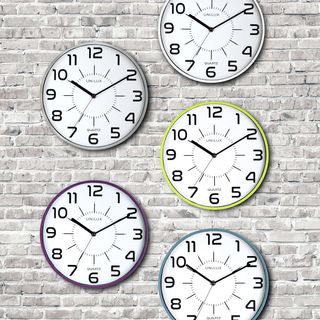 Unilux, Reloj de Pared Silencioso Pop, 30.5 cm, Co