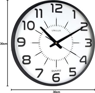 Unilux, Reloj de Pared Silencioso Pop, 30.5 cm, Co