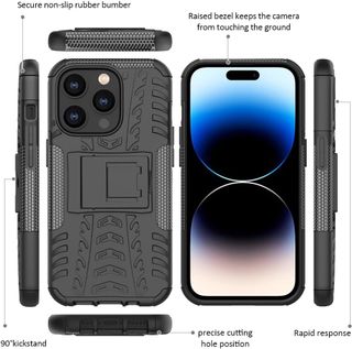 Yiakeng para Funda iPhone 14 Pro con Protector de