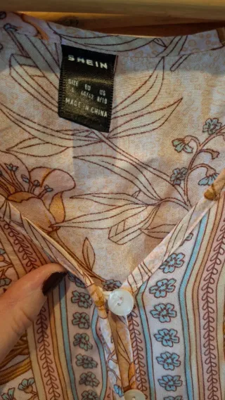 Vestido estampado floral talla L