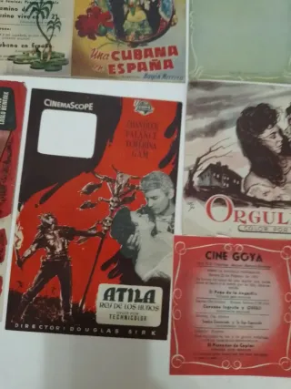 Folletos cine años 50