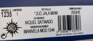 Juego Manivelas Puerta ORUS