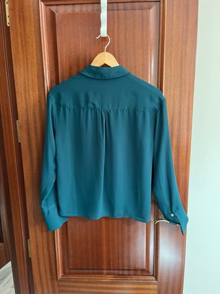 Sobrecamisa cruzada manga larga talla M