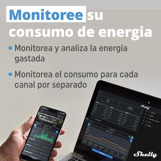 Shelly Plus 2PM - Interruptor Inteligente WiFi & B