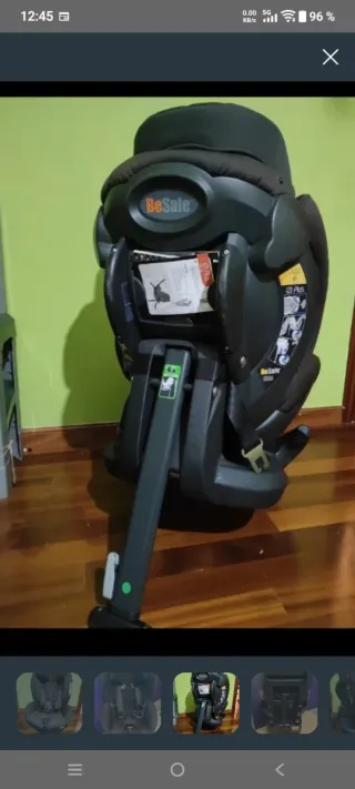 Silla coche bebé contra marcha BeSafe