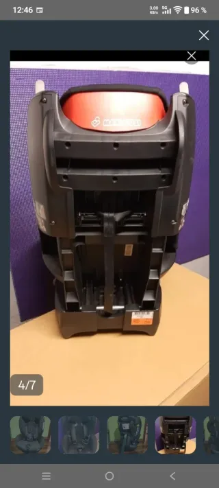 Silla coche bebé contra marcha BeSafe