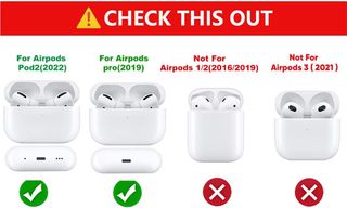 XMBYGY - Juego de 3 fundas para AirPods Pro de 2ª/