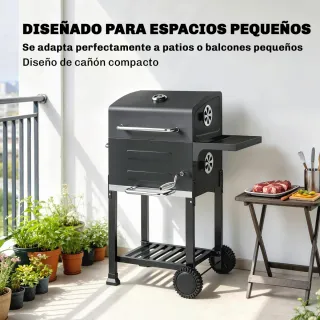 Barbacoa Carbón Portátil Parrilla Acero